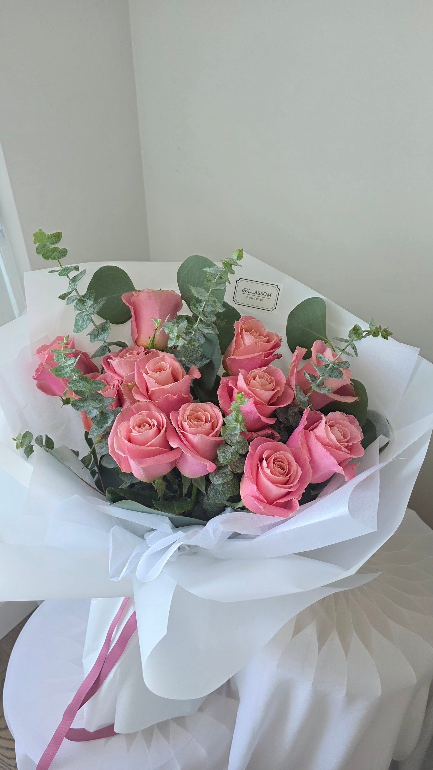 Dozen Rose with greenery