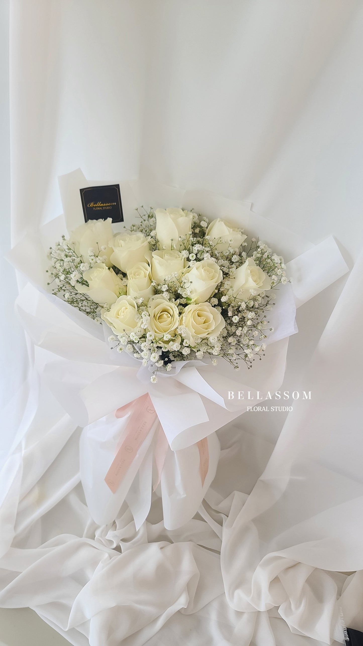 Rose with Baby’s breath