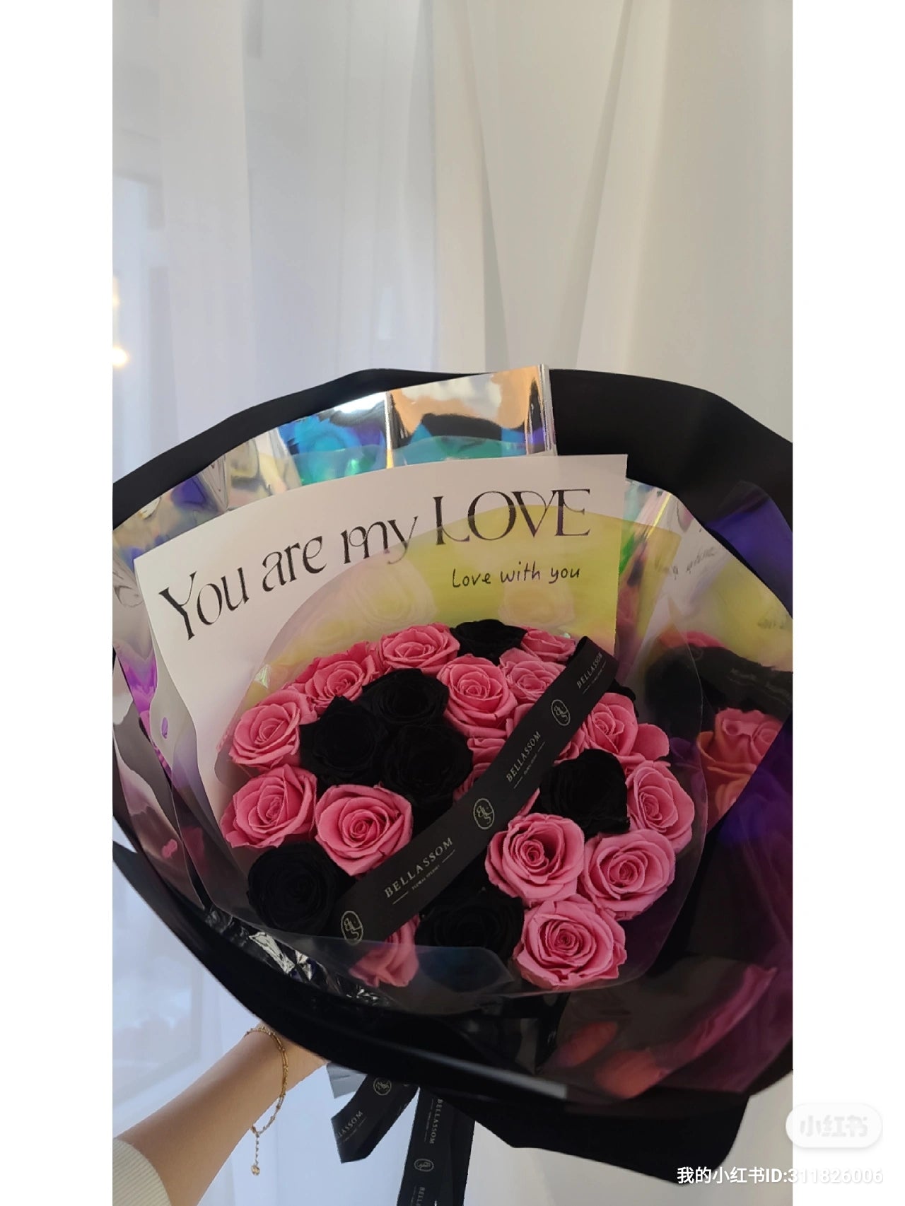 Black&Pink -everlssting roses