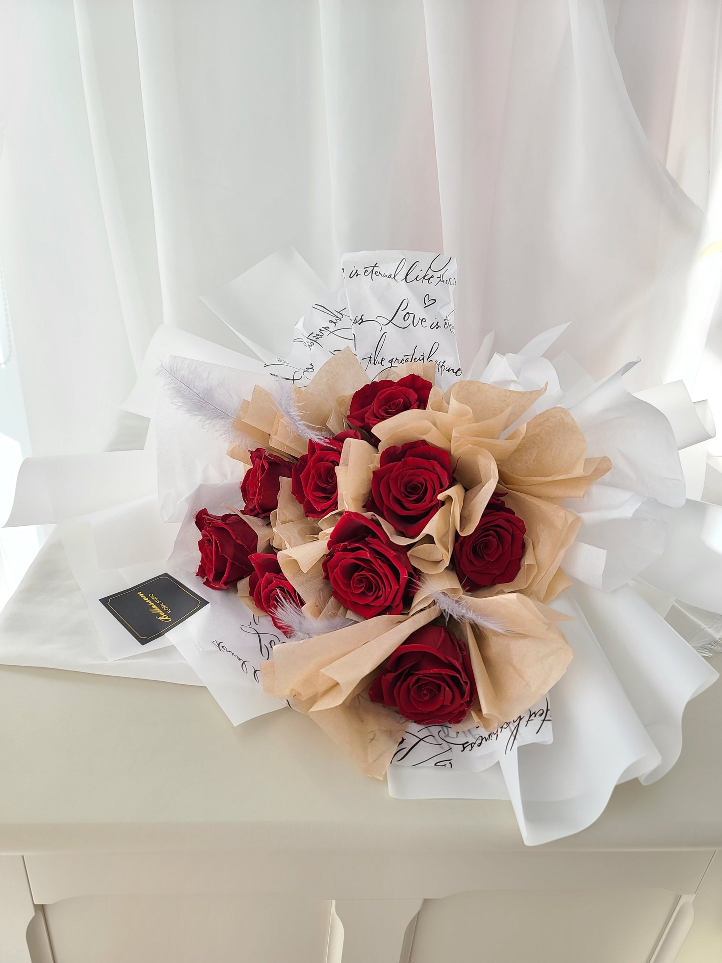9 EVERLASTING ROSE BOUQUET