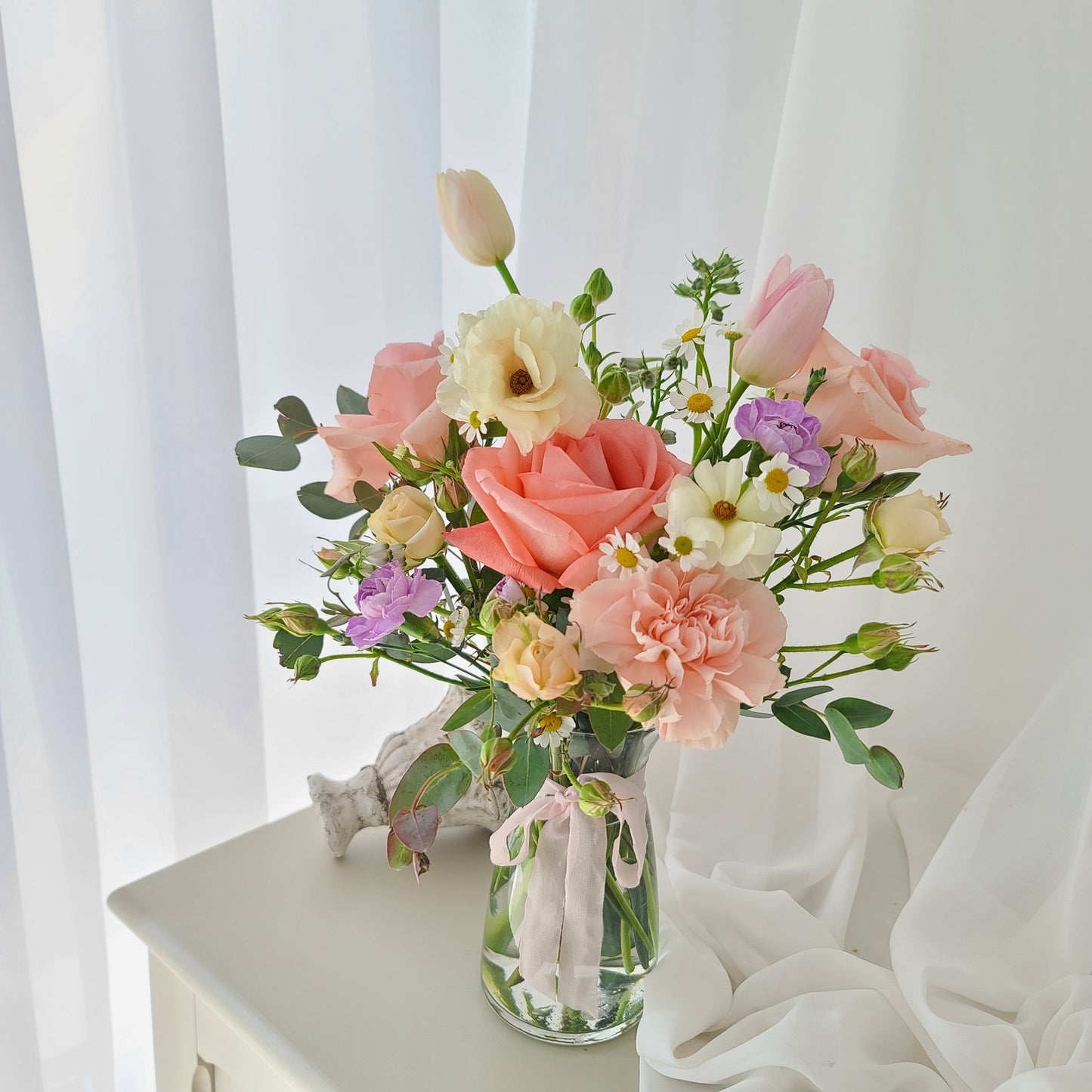 Seasonal Floral Vase Arrangement