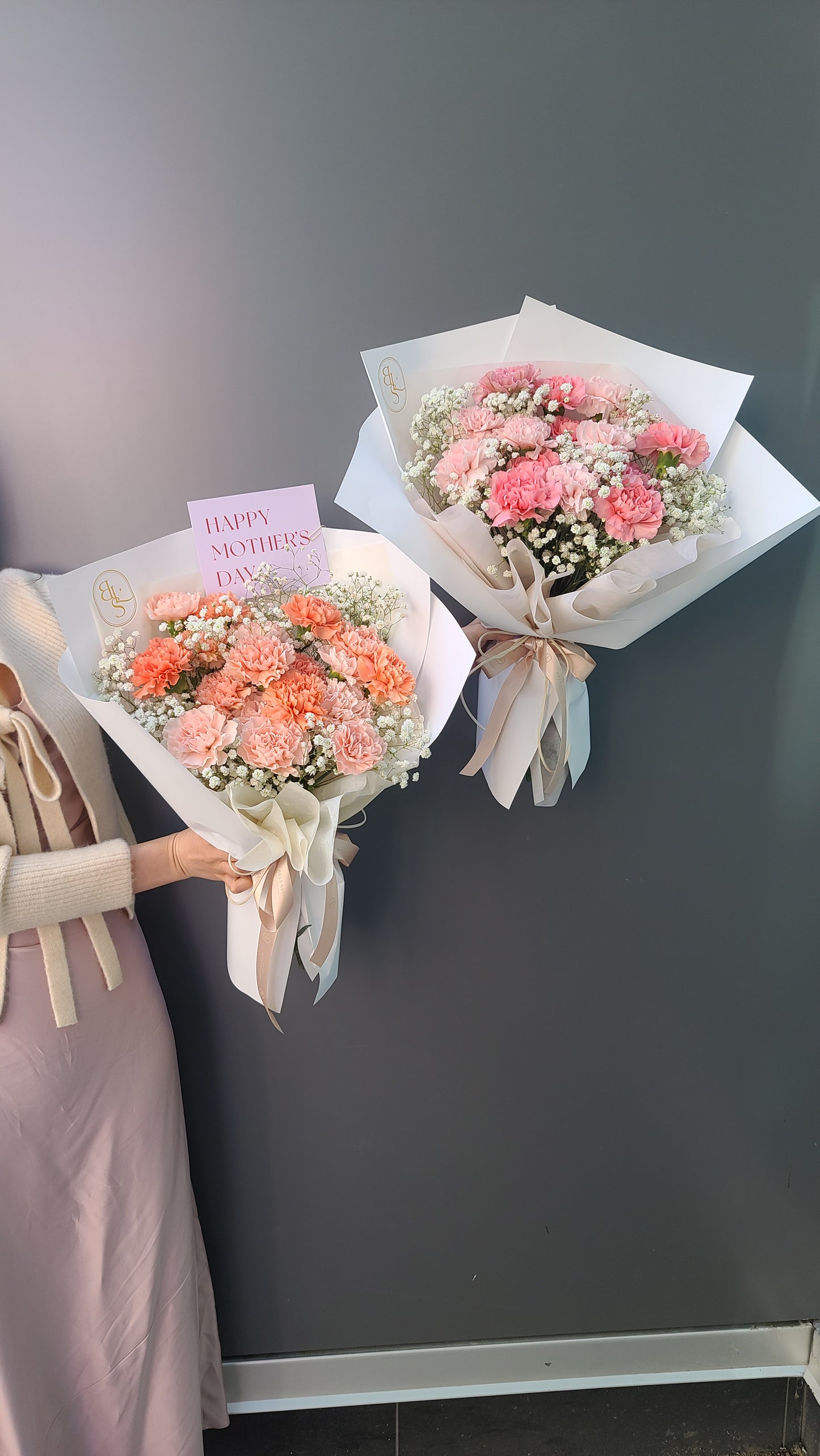 Carnation+BB Bouquet