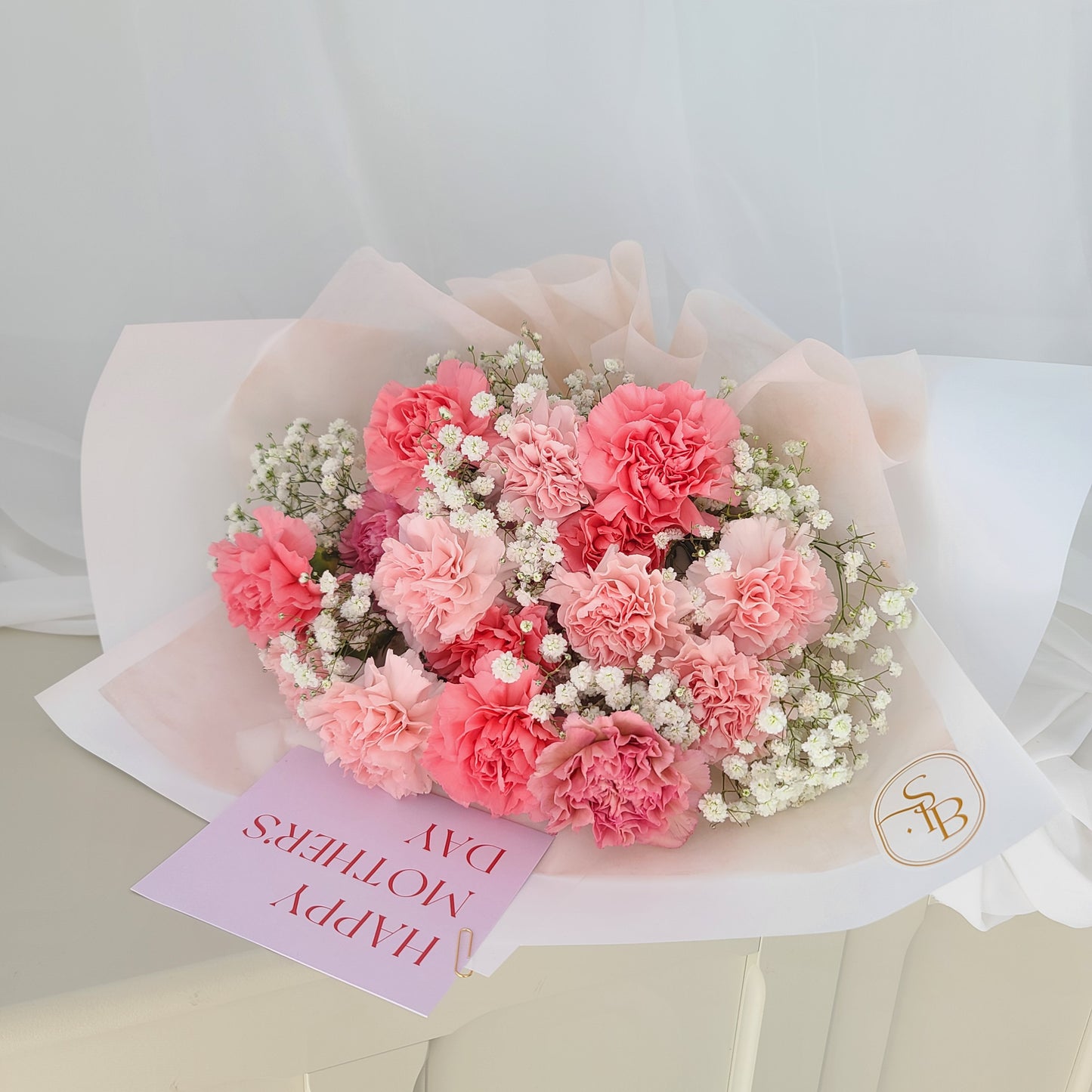 Carnation+BB Bouquet