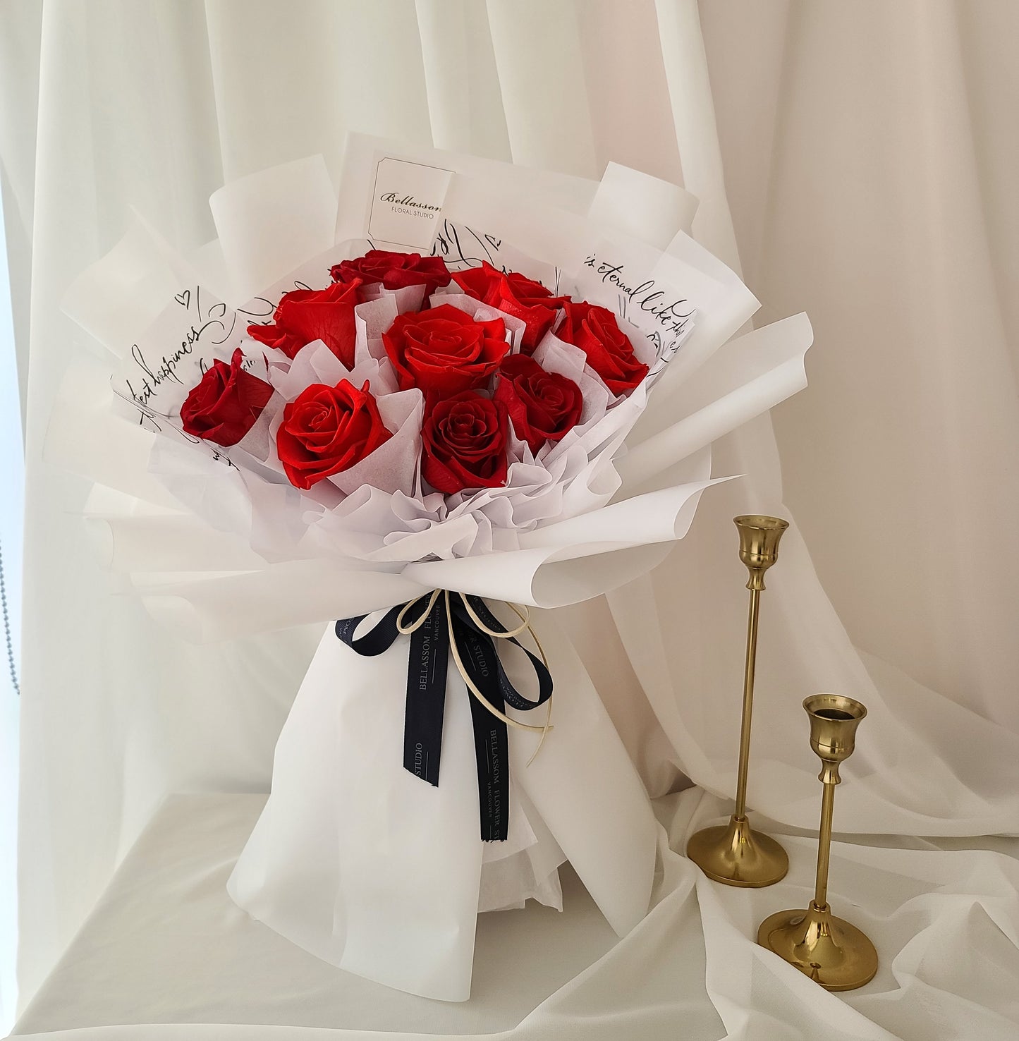 9 EVERLASTING ROSE BOUQUET