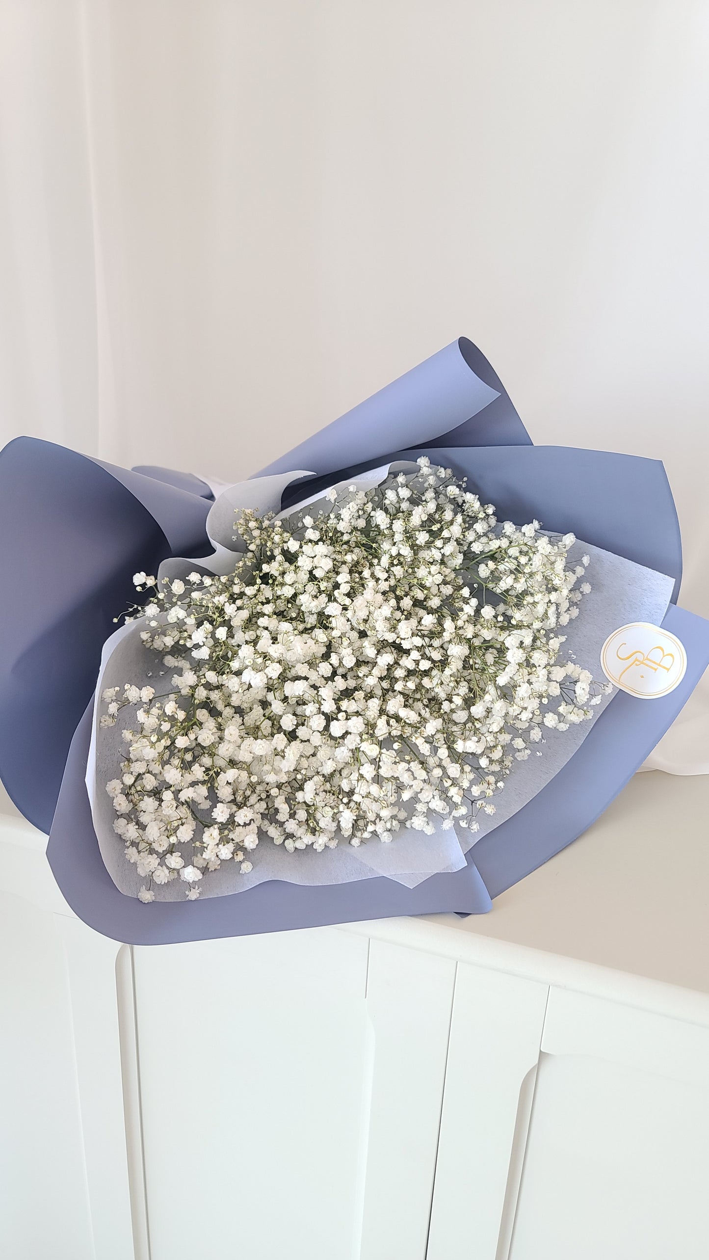 Gypsophila bouquet as a soft, delicate gift for Valentine’s Day or any special occasion, delivery across Vancouver
