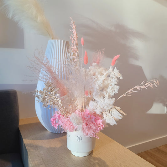 PRESERVED FLOWER VASE ARRANGEMENT