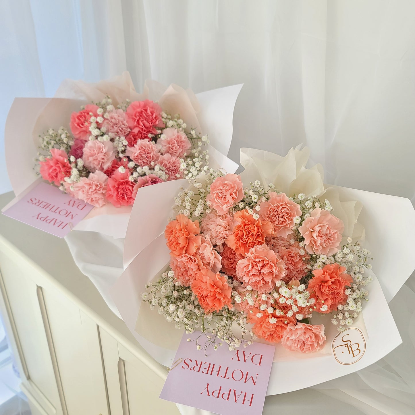 Carnation+BB Bouquet