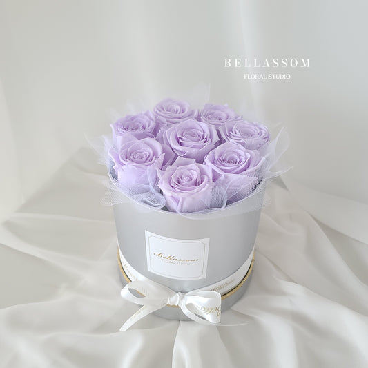 Lilac Everlasting Rose Box