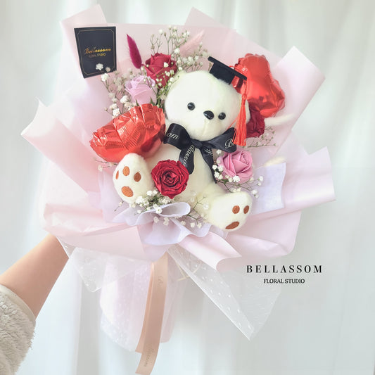 GRADUATION BEAR BOUQUET