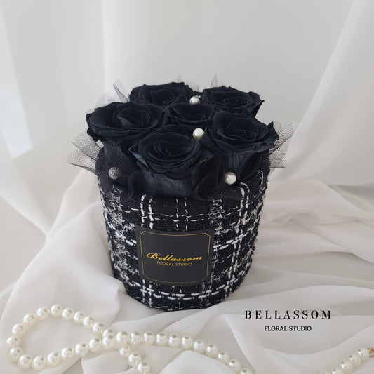 PRESERVED ROSE TWEED BOX